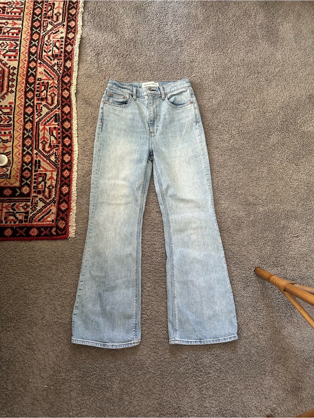 Denim Forum The Twiggy High Rise Flare Jeans